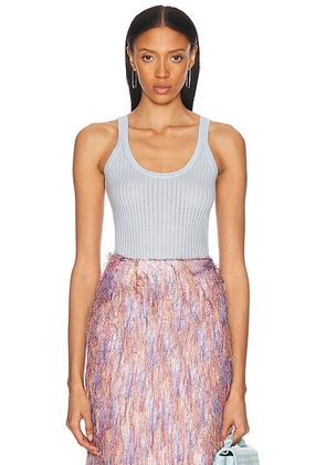 Gabriela Hearst Nevin Tank Top in Light Blue - Baby Blue. Size M (also in L).