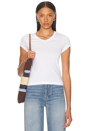 FLORE FLORE Jill Baby Tee in White - White. Size XL (also in ).