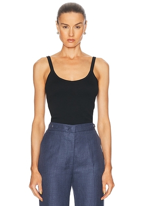 Gabriela Hearst Anjea Bodysuit in Black - Black. Size XS (also in S).