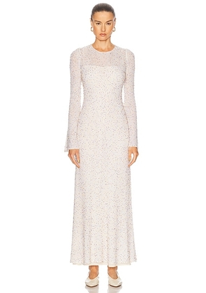 Gabriela Hearst Chandra Dress in Ivory Multi - Ivory. Size S (also in XS, M).