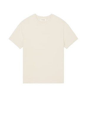 FRAME Frame Logo Tee in Stone Beige - Brown. Size M (also in ).