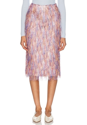 Gabriela Hearst Manuela Skirt in Aurora Multi - Lavender. Size 38 (also in 36).