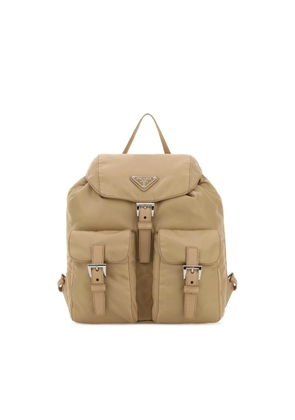 Prada Beige Re-Nylon Small Backpack