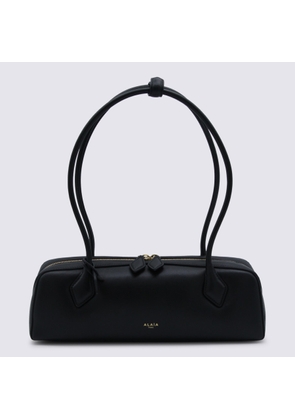 Alaia Black Leather Le Teckel Medium Shoulder Bag