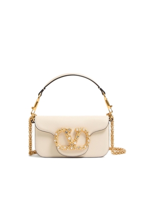 Valentino Garavani LocÃ² Small Leather Shoulder Bag With Jewel