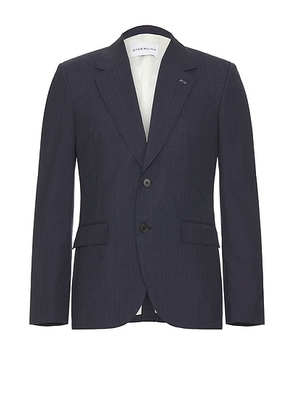 Givenchy Notch Lapel Jacket in Dark Blue - Navy. Size 46 (also in 48, 52, 54).