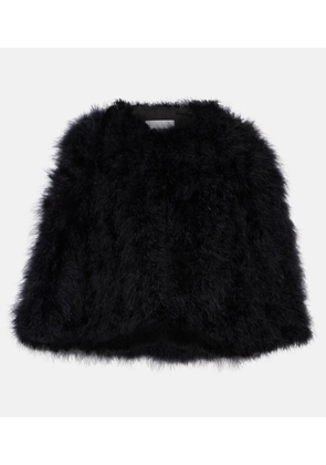 Yves Salomon Faux fur cape