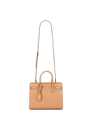 Saint Laurent Camel Leather Baby Sac De Jour Handbag
