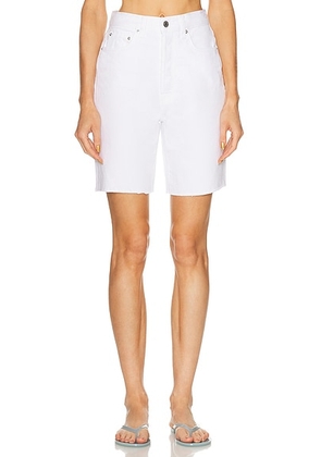 GRLFRND Jules Bermuda in Centinela Ave - White. Size 24 (also in 23, 25, 26, 27, 28, 29, 30, 31, 32).