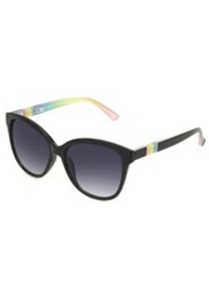 Betsey Johnson Smoke Cat Eye Ladies Sunglasses 10263555.CGR BLKSMK