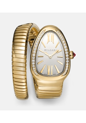 Bvlgari Serpenti Tubogas 18kt gold watch with diamonds