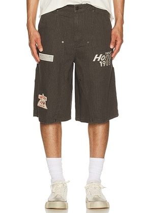 Honor The Gift Twill Carpenter Shorts in Black - Black. Size 34 (also in 30, 36).