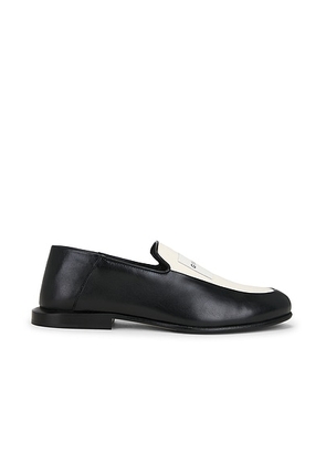 Givenchy Label Loafer in Black & Natural - Black. Size 37 (also in 36.5, 38).