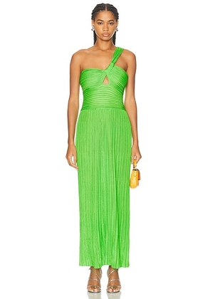 Gabriela Hearst Altura Dress in Peridot Green Fluo - Green. Size M (also in XS, L, S).