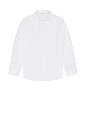 Givenchy Twisted Sleeve Overshirt in White - White. Size 40 (also in 39, 41, 42).