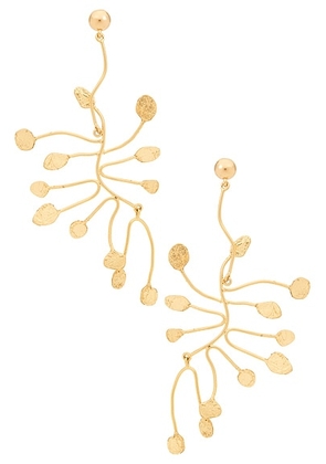 Cult Gaia Ilaria Earring in Gold Foiled - Metallic Gold. Size all.