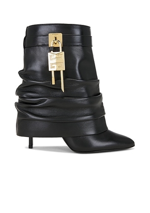 Givenchy Shark Lock Ankle Boot in Black - Black. Size 37 (also in 36, 38).