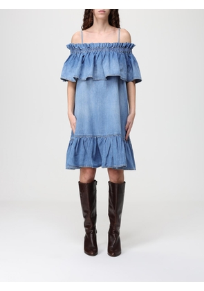 Dress PINKO Woman color Denim
