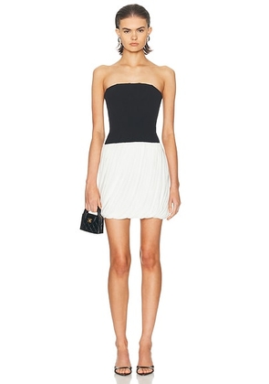 SIMKHAI Josie Bustier Mini Dress in Black Multi - Black,White. Size 2 (also in 0, 4, 6, 8).