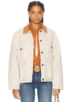 Isabel Marant Petunia Jacket in Ecru - Beige. Size 38 (also in 34, 36, 40, 42).