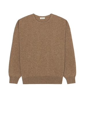 Fear of God Cashmere Crewneck in Dune Pearl - Brown. Size XL (also in L).