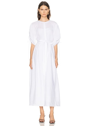 Gabriela Hearst Linnea Dress in White - White. Size 44 (also in ).