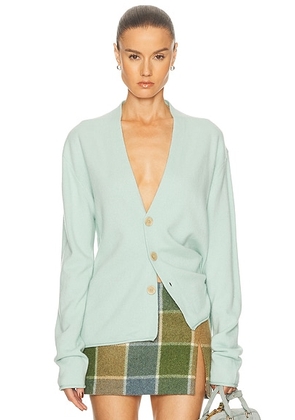 Guest In Residence Everywear Cardigan in Seaglass - Teal. Size XS (also in S).