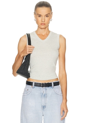 FLORE FLORE Jill Tank Top in Heather Grey - Light Grey. Size XS (also in XL).