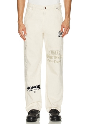 Honor The Gift Banner Jean in Natural - Cream. Size 38 (also in 30).