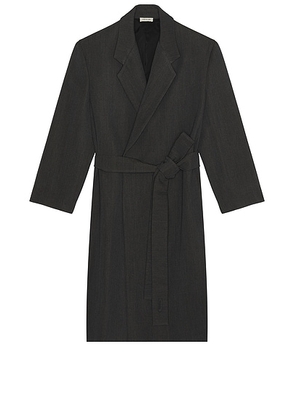 Fear of God Classic Overcoat in Iron - Black. Size XL (also in L).