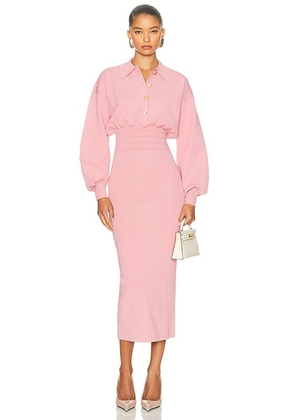 Helsa Hildie Polo Dress in Pink - Pink. Size S (also in ).