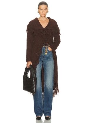 Cult Gaia Victoria Duster Sweater in Java - Chocolate. Size M (also in L).