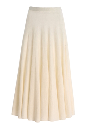 The Row Jaliah Cotton-Blend Knit Midi Skirt - Moda Operandi