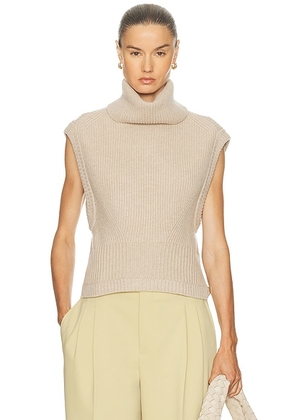 SIMKHAI Maple Top in Oatmeal - Neutral. Size S (also in L, XS).