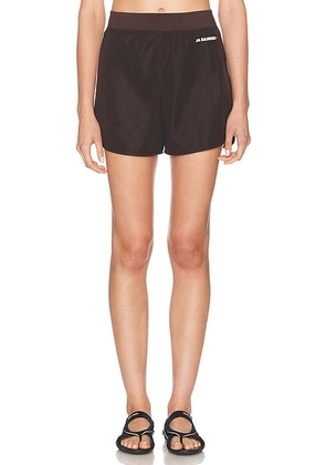 Jil Sander 260 Short in Ganache - Brown. Size M (also in XS, L).