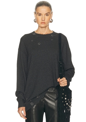 Isabel Marant Cassandre Sweater in Anthracite - Charcoal. Size 36 (also in 38, 40).