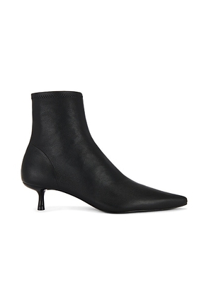 SIMKHAI Joni Stretch Leather Ankle Boot in Black - Black. Size 39 (also in 40, 41).