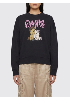 Sweatshirt GANNI Woman color Grey