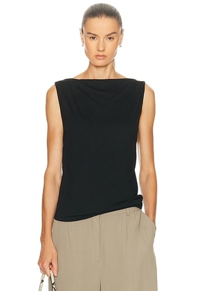 House of Dagmar Square Neck Top in Black - Black. Size XS (also in M).