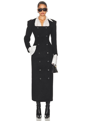 Helsa The Hourglass Coat in Black - Black. Size S (also in L).