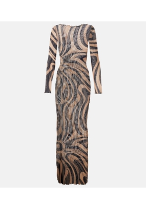 Pucci Marmo sheer mesh maxi dress
