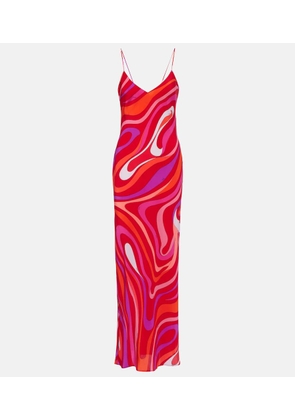 Pucci Marmo silk slip dress