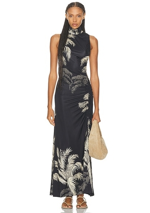 Johanna Ortiz Moon Goddess Ankle Dress in Black & Ecru - Black. Size 2 (also in 0).