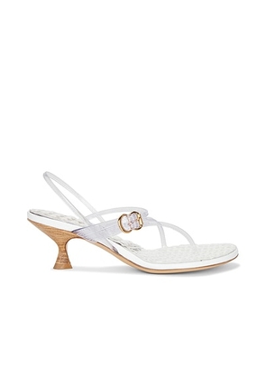 HERBERT LEVINE Starry-Eyed Jelly 55 Heel in Clear - White. Size 36.5 (also in 36, 37, 37.5, 38, 39, 39.5, 40).