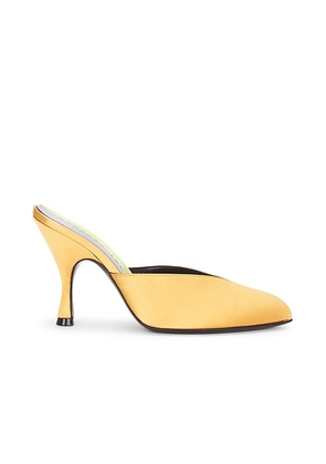 HERBERT LEVINE Milton 95 Satin Mule in Multicolor - Yellow. Size 37 (also in 36.5, 38, 38.5, 39, 39.5, 40, 41).
