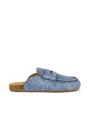 JW Anderson Stitch Loafer in Denim Blue - Blue. Size 45 (also in ).