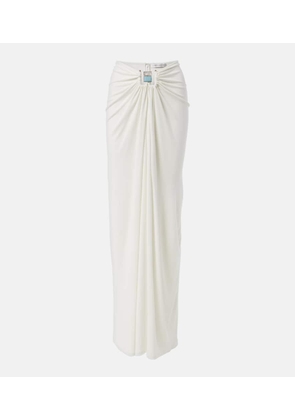 Christopher Esber Duo Bezel embellished jersey maxi skirt