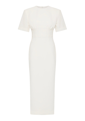 Rachel Gilbert Dover Short-Sleeve Stretch-Crepe Midi Dress - Moda Operandi