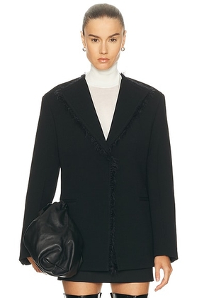 Jil Sander Single Breasted Jacket in Black - Black. Size 36 (also in 34).