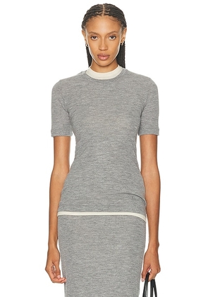 Jil Sander Tank Top Tee in Grey & Bone - Grey. Size S (also in XS).